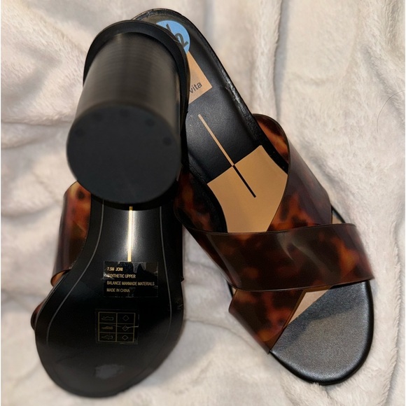 Dolce vita Joni style leopard shoes 7.5 Block heels New*! - Picture 11 of 12